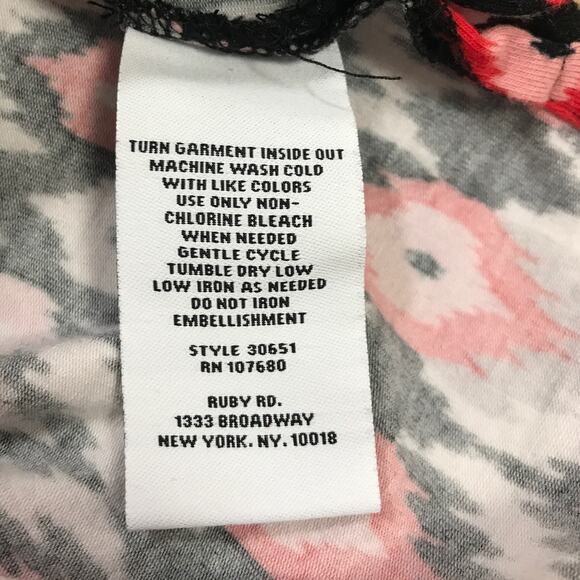 Ruby Rd. Striped Round Neck 3/4 Sleeve Top 2XL - Picture 5 of 5